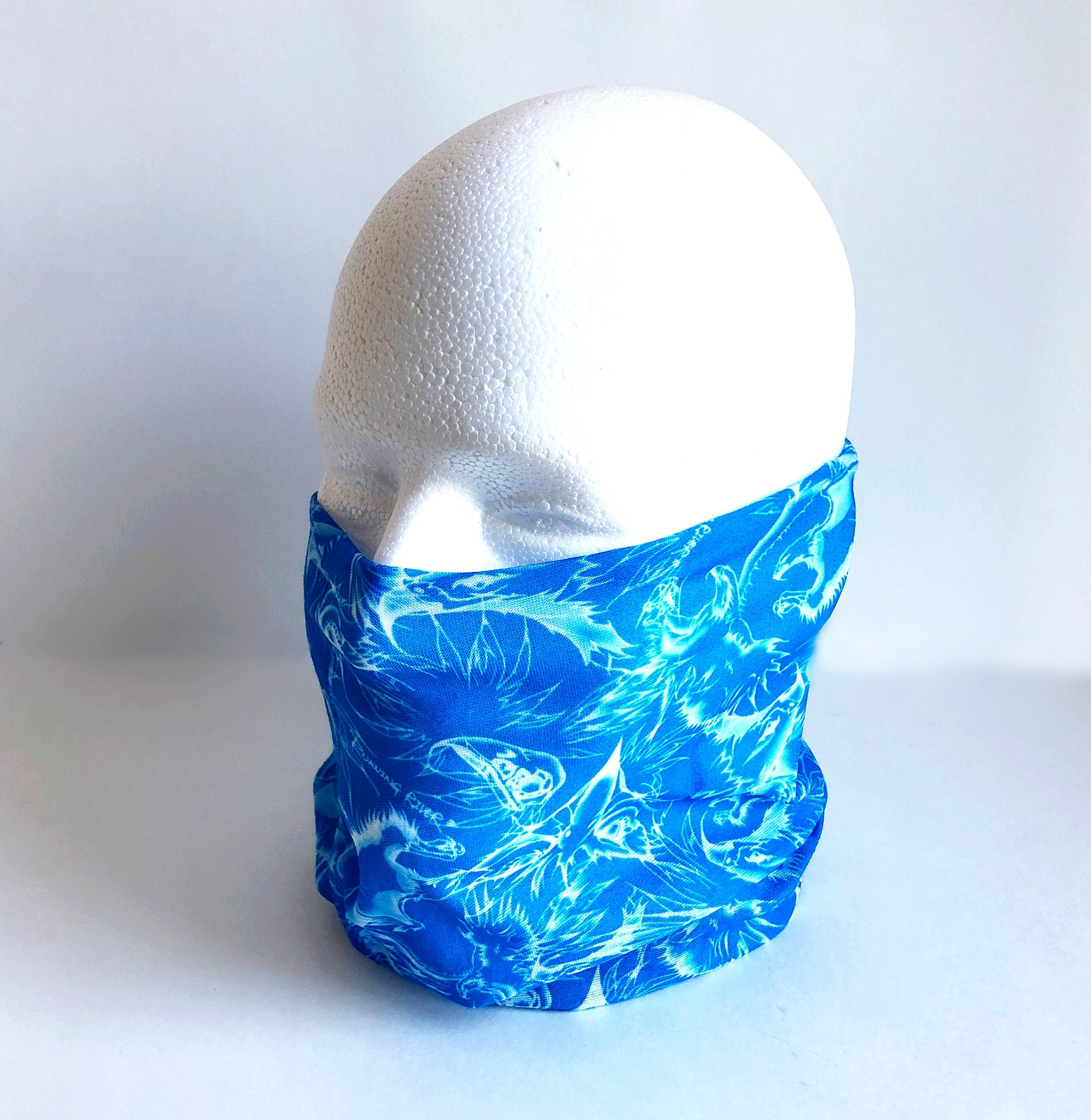 Blue Waves Face Mask Scarf New Multi Functional Seamless Protective Covering Elastic Neck Gaiter Bandana Breathable Balaclava Head Wear N98